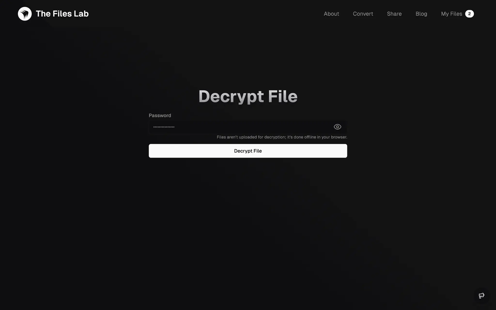 File Decrypt Image Dark