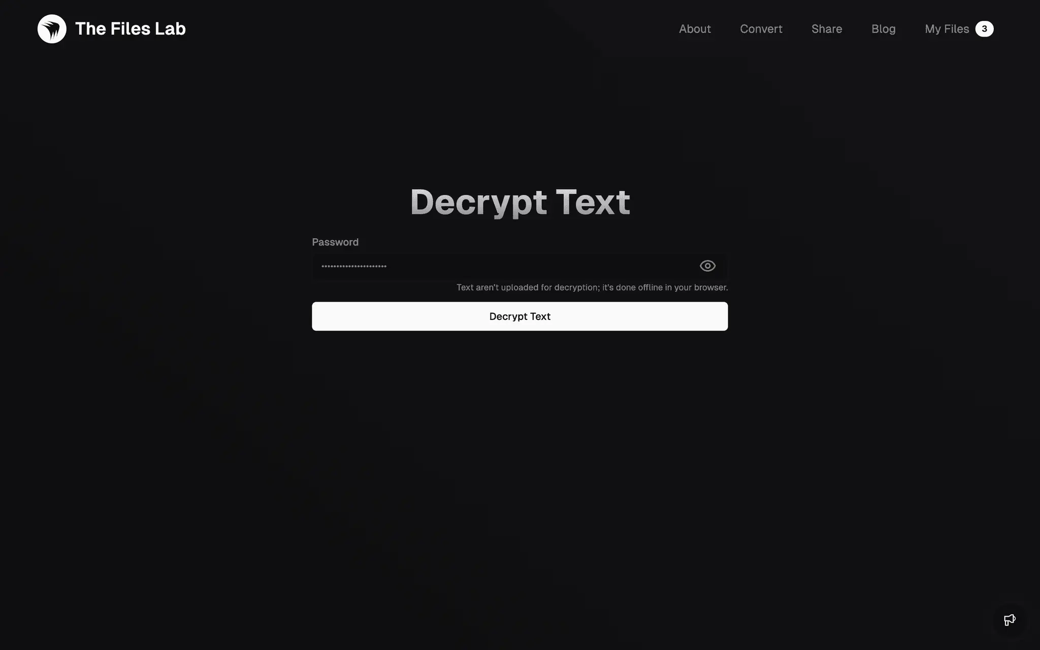 Text Decrypt Image Dark